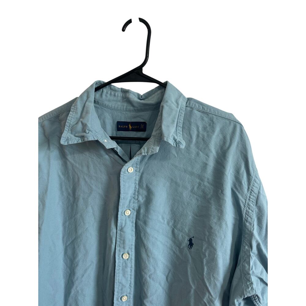 Polo Ralph Lauren Men's Sz XLT Cotton Button Down Shirt Blue Pony Nice!